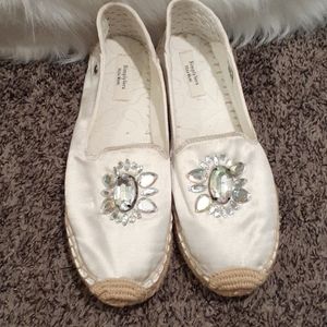 Satin flats